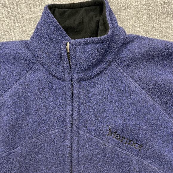 Marmot Jacket Womens Small Blue Polartec Fleece Full Zip Outdoor Hiking Warm - Picture 3 of 11